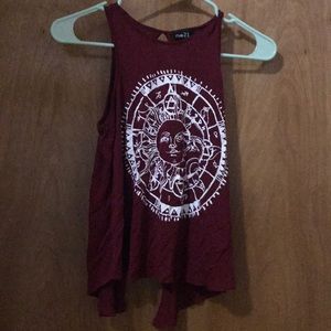 Burgundy tank top